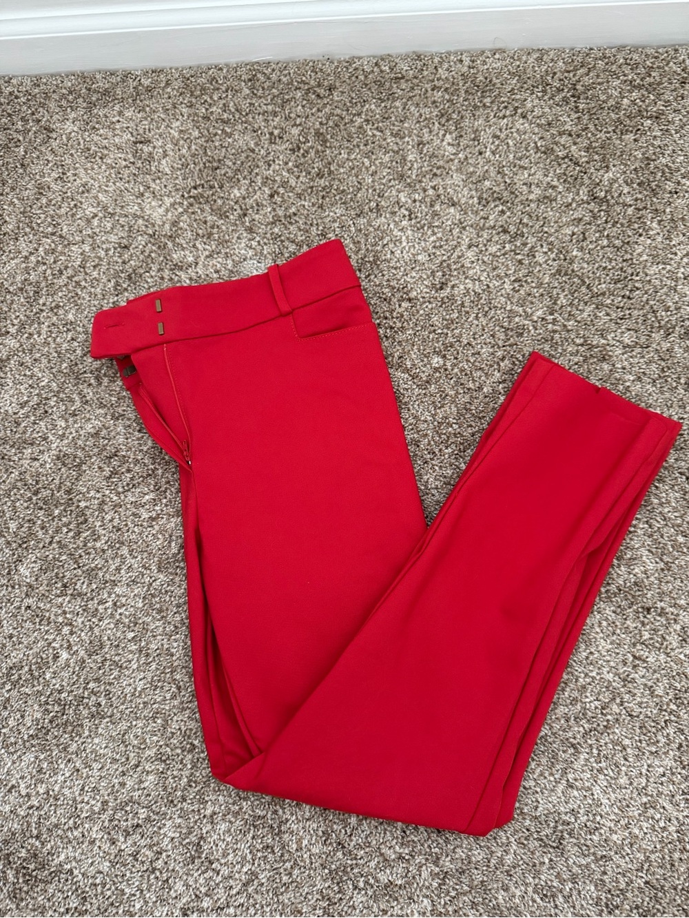 Red Loft Ankle Pants